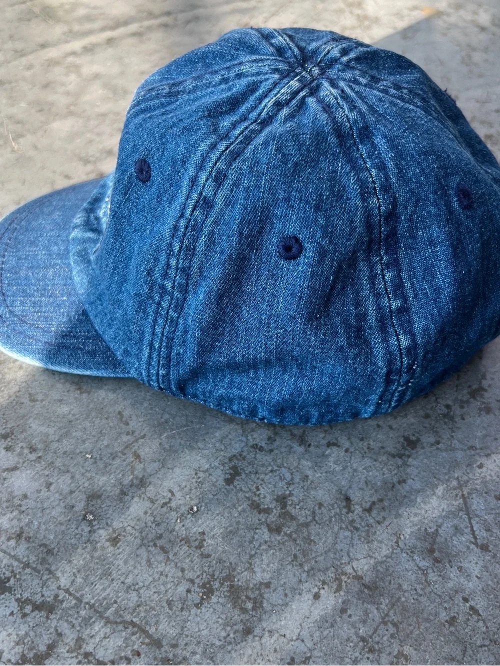 Vintage 2003 Baby Gap Denim Baseball Cap Hat 100% Cotton Size 3-4 Years